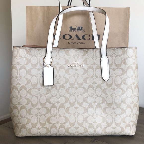 Coach Handbags - Coach Large Tote Carryall in Signature Canvas